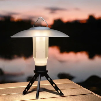 Kemping Lámpa USB Újratölthető Világítás Hordozható Zseblámpa Vízálló Kültéri Túrázás Kemping Sátor Lámpások vészvilágítás 캠핑