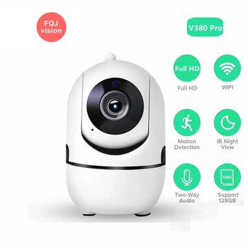 V380 Pro WiFi IP Kamera Otthoni Biztonság Védelem Biztonsági Kamera 1080P Vezeték nélküli INFRAVÖRÖS éjjellátó Baba Monitor