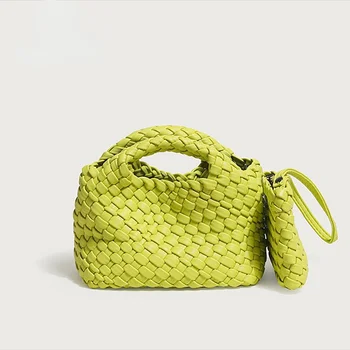 Tavaszi 2023 Új Luxus Design Női Táska Divat egyszínű, Kézzel Szőtt Váll táska Mini Kors Táskák Mobiltelefon Táskák