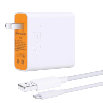 a Vivo iQOO X9 10 9 8 7 6 5 Pro Neo Superflash Töltő 120 w-os USB-Gyors Energia Fali Adapter 1M C-Típusú Ultra-gyors Töltő Kábel