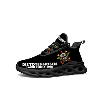Die Toten Hosen Kő Lakások Cipők Férfi Női Sport Futó Cipő, Magas Minőségű Cipő Testreszabási Cipő Csipke Háló Lábbeli