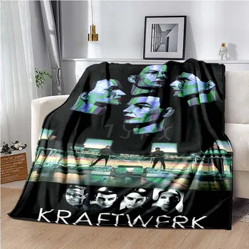 Deutschland Németország Kraftwerk együttes Takarót a Kanapéra Bde Autó Nappali, Hálószoba,Decke,alapanyag,одеяло,frazada