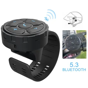 Vezeték Nélküli Bluetooth-5.3 Távoli Gombot Sisak Fülhallgató Motor/Kerékpár Kormány A Média Vezérlő Kocsi Kormánykerék Vezérlő