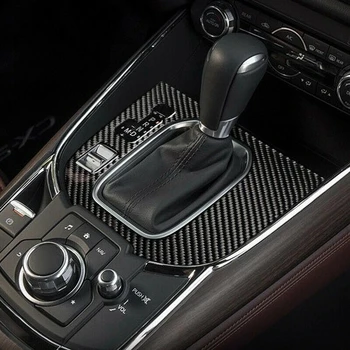 Autó Rozsdamentes Acél Központi sebességváltási Panel, Vezérlőpult Matrica Belső Módosítás Mazda CX9 CX-9 2022+
