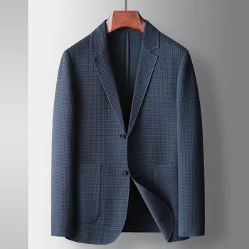 C1595-2023 új öltöny, öltöny, férfi egyszínű ruha alkalmi kabát