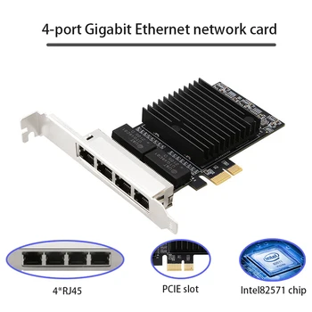 Intel 82571 chip 10/100/1000mbps számítógép accessorie RJ-45 LAN Adapter PCI-E Gigabit Ethernet hálózati kártya Játék, PCIE Kártya PC