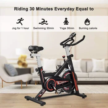 Állítható Gyakorlása Bike Kerékpár Kerékpározás Cardio Fitness LCD w/ 22lb Lendkerék bicicletas de spinning