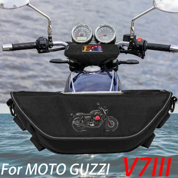 A MOTO GUZZI V7III V7 III Motorkerékpár tartozék Vízálló Porálló, Illetve Kormány Tároló Táska navigációs táska