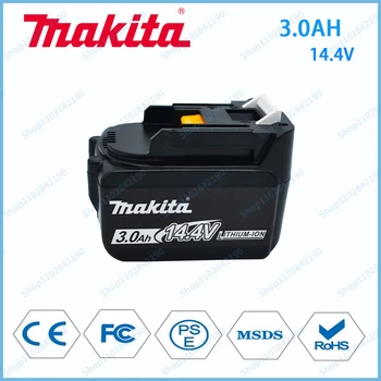 Makita 14,4 V 3.0 4.0 AH Ah 5.0 Á 6.0 Á BL1430 BL1415 BL1440 196875-4 194558-0 195444-8 újratölthető akkumulátor LED kijelző
