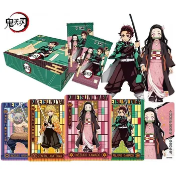 Démon Vadász Kártyák Emlékeztető Doboz Tanjirou Nezuko Anime Adatok Trading Card Game-Szobor Gyűjtemény Hobbi Gyermekek Ajándék Játék