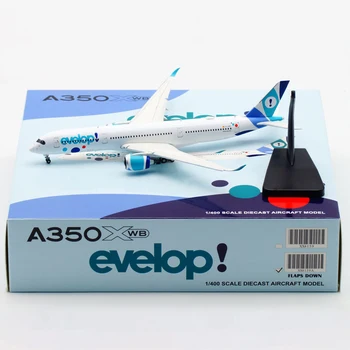 1:400 Skála 16CM Modell Evelop Airlines Gépek Repülőgépek A350-900 EC-NBO Fröccsöntött Alufelni Repülőgép Játék Gyűjtemény Kijelző Felnőtt