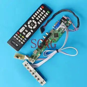 TV Analóg LCD Kijelző Vezérlő Tábla Illik LTN101AT03 M101NWN8 VGA, USB RF DIY Kit LVDS 40-Pin 10.1
