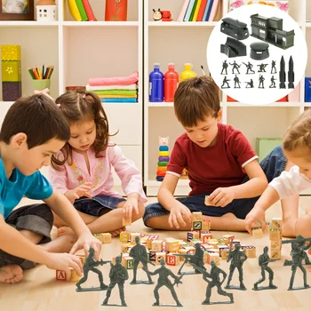 56 Db Mini Modell Homok Táblázat Figurák Gyerekek Sodier Akciófigurák Puzzle