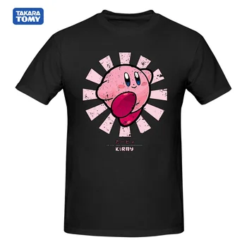 Kirby Retro Japán Kirby póló Harajuku Rövid Ujjú póló, 100% Pamut Grafika Tshirt Márkájú Póló Felső