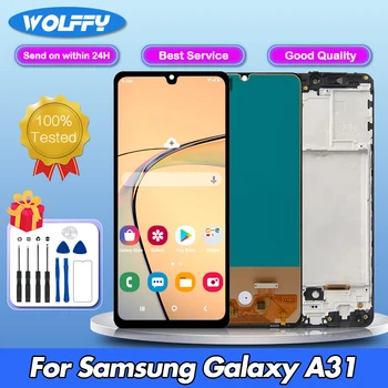Eredeti 6.4 Inch Kijelző Samsung Galaxy A31 Képernyő A315 A315F A315DS A315G A315N Touch LCD Digitalizáló Közgyűlés Cserélje ki az Alkatrészeket