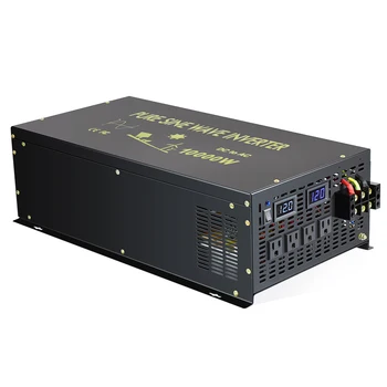Tiszta szinuszos Teljesítmény-Inverter 24V, hogy 220V 10000W 12V/48V, hogy 120V/240V Távirányító Napelemes Inverter Generátor DC AC Átalakító