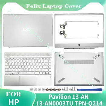 Új Laptop LCD hátlap/Előlapot/Zsanérok/Palmrest Billentyűzet/Alsó Esetben A HP Pavilion 13-EGY 13-AN0003TU TPN-Q214 Ezüstös