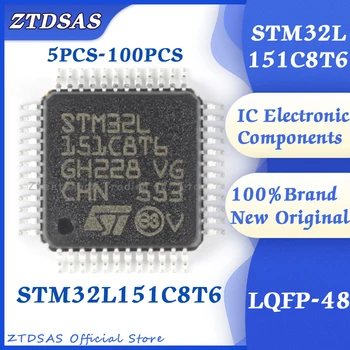 5-100-AS Eredeti Új STM32L151C8T6 STM32L151 STM32L STM32 STM32 IC LQFP-48