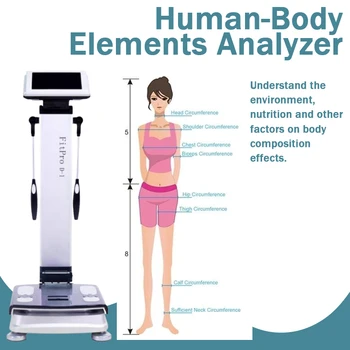 Bőr Diagnózis Bio Vizsgálat Egészségügyi Analyz Teljes Testösszetétel Analizátor Skála Testsúly Elemezni Súlyú Test Skála Gép