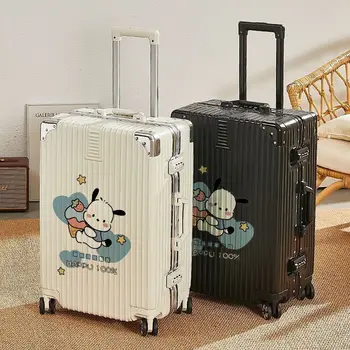 Sanrio Pachacco Utazási Csomagokat Bőrönd 20 22 Hüvelyk Nők Új Utazási Trolibusz Esetében Rajzfilm Kawaii Csendes Bentlakásos Poggyász Díszdobozban
