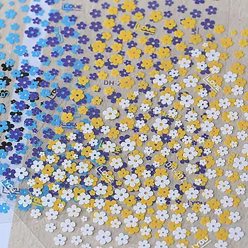 Öt Szirom, Virág Silder Matrica Varázsa 3D Nail Art Dekoráció DIY Nail Art Ékszer Manikűr Eszköz Köröm Matrica
