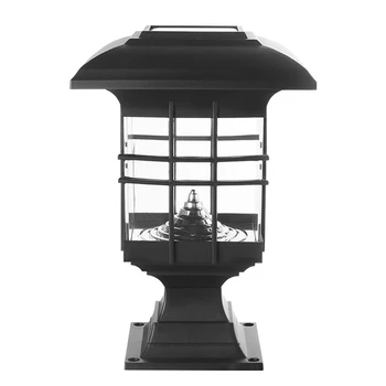 6X Napelem Post Oszlop Lámpa Vízálló Táj Kerti Napelemes Lámpa LED Kültéri Post Fedélzeten Kap Oszlop, Kerítés Lámpa