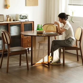 Luxus Minimalista asztalkák, Tömör Fa Kerek Konzol Tervező asztalkák Sarokban Muebles familiares Szalon Bútorok