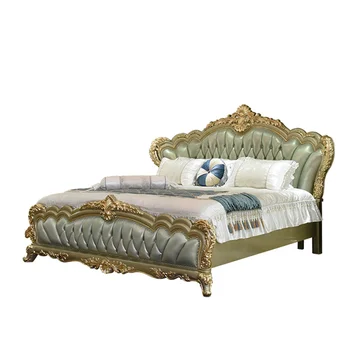 2020-ra az új érkezők luxus Antik Európai stílusú bútorok királyi hálószoba ágy