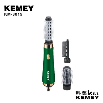 KEMEY Km-8015 Magas Minőségű, Három Az egyben 3D Calefaction Elektromos Fűtés Egyenes Haj Fésű trimmer
