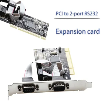 Nagysebességű játék adaptív Bővítő Adapter Asztali PCI bővítőkártya PCI 2-Port, Soros RS232 Terjeszkedés Soros Kártya