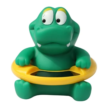 Baba fürdővíz Hőmérő Fürdés Zöld Krokodil az újszülött Csecsemő Szép Alakú Úszó Játék Safet