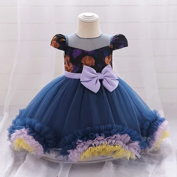 2023 Gyerekek Halloween Dress Kislány Ruhák Keresztség Nagy Virág, Születésnap Hercegnő Ruha Lányoknak Ruhák Party Esküvői Ruha
