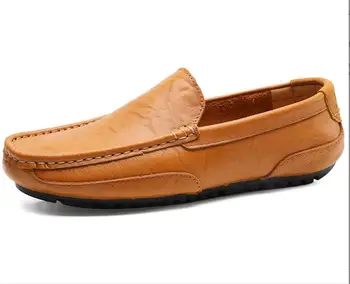 Férfi Bőr cipő Szexi Luxus Divatos Alkalmi Csúszik a Hivatalos Naplopók Férfi Mokaszin Divat Fekete Férfi Cipő Cipők Nagy