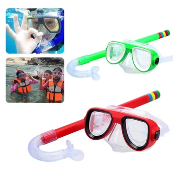 Gyerekek, Gyerekek, Snorkel Állítsa be, hogy a Búvárkodás, Snorkeling Maszk, Védőszemüveg Úszás Szemüveg Száraz Bajszos Cső Berendezések Búvár Felszerelés