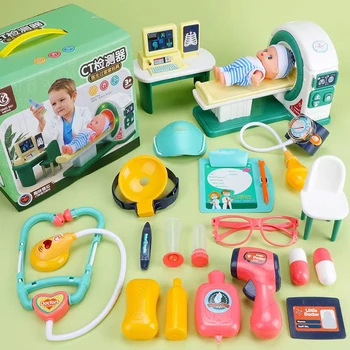 Új Gyerekek Szimuláció Orvosi Sztetoszkóp Ct-Doktor Játékkészletet Játszani A Ház, Mintha Játék, Lányok, Fiúk, Gyerekek Szülinapi Ajándék Játékok