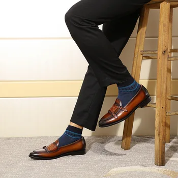 Új sapato szociális masculino valódi bőr ruha cipő férfi dupla szerzetes szíj férfi cipők