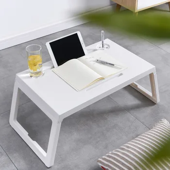 Kreatív, Tömör Laptop Asztal Kényelmes, Összecsukható Ágy, Asztal Otaku Lusta Íróasztal, Számítógép Asztal, Kis Asztal
