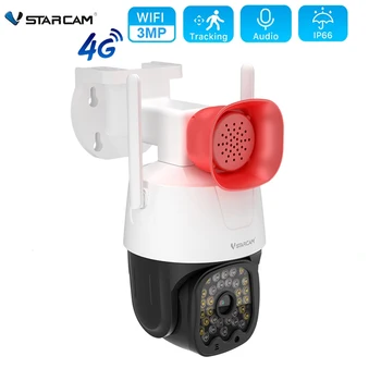 Vstarcam IP Kamera Wifi/4G Sim-Kártya PTZ 1080P 3MP Lencse Kültéri AI Emberi Nyomkövető Színes éjjellátó kétirányú Audio Biztonsági Kamera
