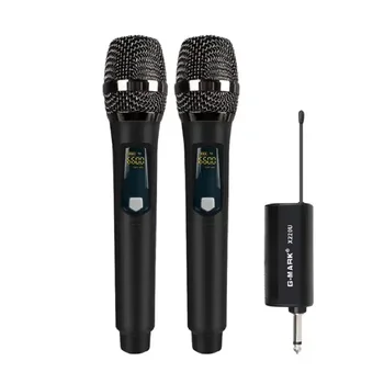 G-MARK Vezeték nélküli Mikrofon Állítható UHF Frekvencia Dinamikus Külső Hangszórók Élő Család KTV Konferencia Színpadi Mikrofon
